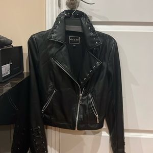 Guess  leather jacket 💕like new